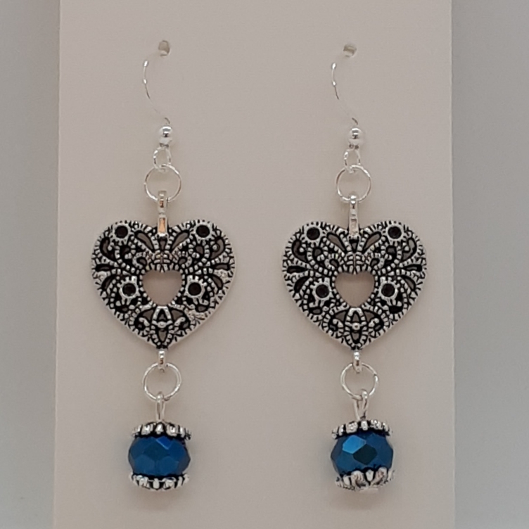 Silver Charm Crystal Earrings SKU ESC0021R040