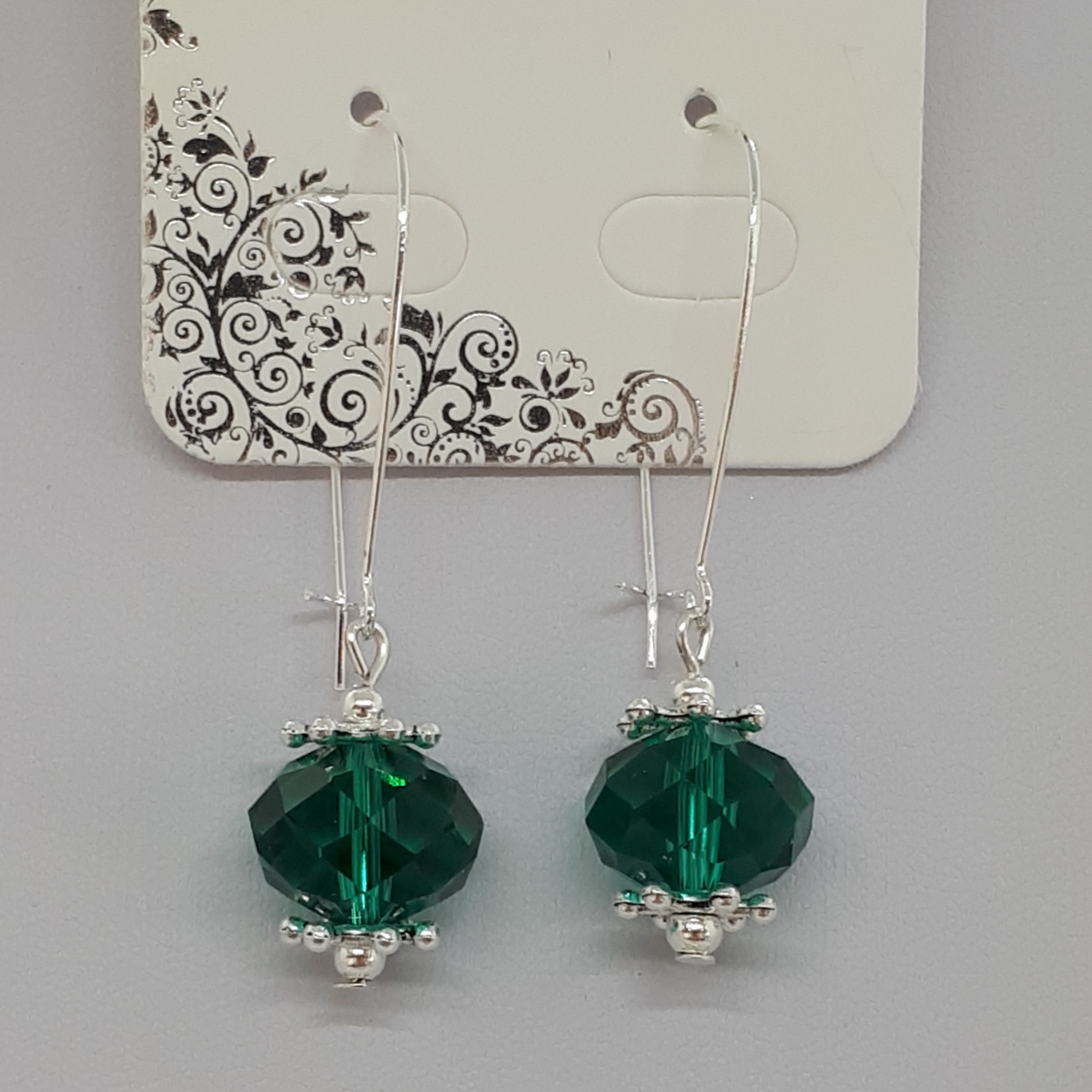 Silver Crystal Earrings SKU ESCL0009R040