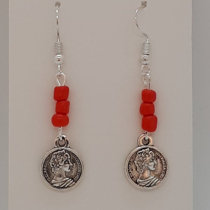 Silver Charm Seed Bead Earrings SKU ESCS0003R030