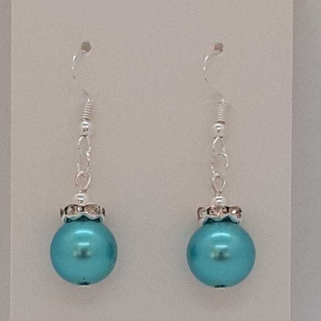 Earrings-Silver-Glass-Pearl-DA-R30 Earrings-Silver-Glass-Pearl-R30
