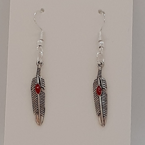 Silver Feather Earrings-2 for R30 Silver Feather Earrings-2 for R30