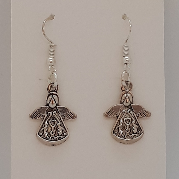 Earring-Silver-Charm-Angel-R30 Earring-Silver-Charm-Angel-R30