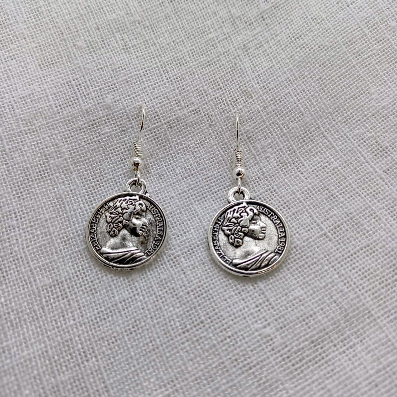 Coin Charm Earrings